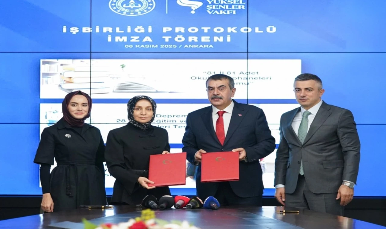 MEB’den okullarda kütüphane kurulumuna ilişkin vakıf iş birliği