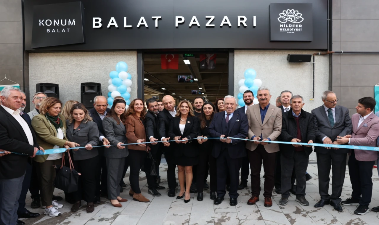 Nilüfer’in modern pazar alanı Balat’ta hizmete açıldı