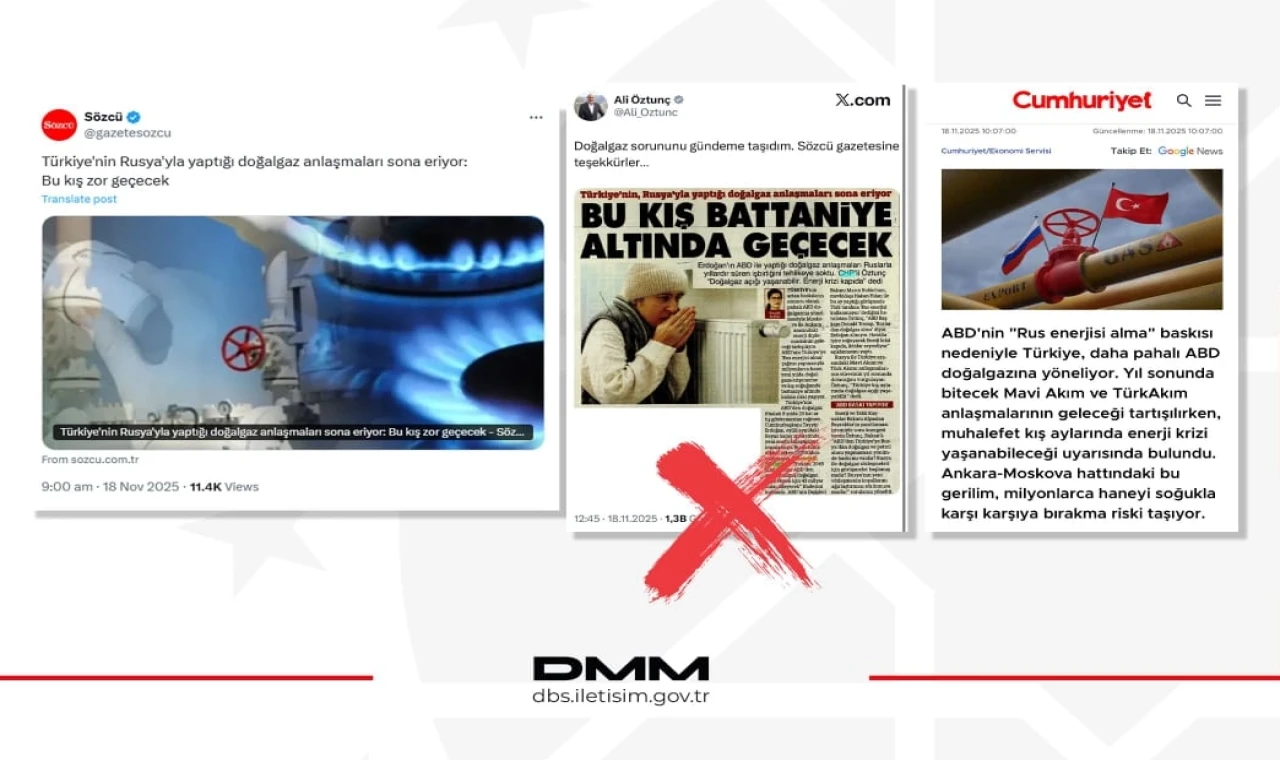 ”Rus gazı kesiliyor, enerji krizi lapıda” iddialarına yalanlama
