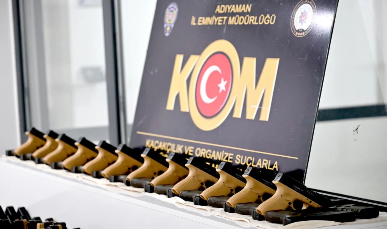 Adıyaman’da bin adet ateşe hazır tabanca ele geçirildi