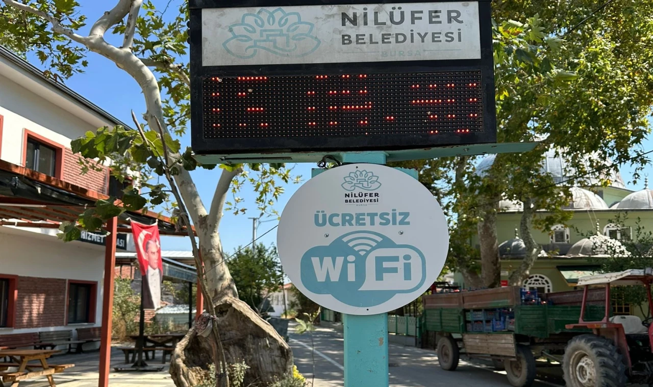 Bursa Nilüfer’de ücretsiz internet noktası 40’a ulaştı