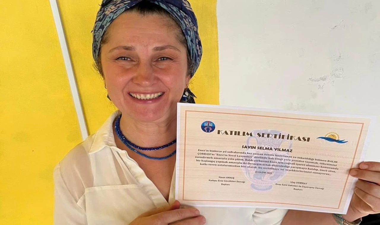 Enez’de yarışmanın birincisi oldu... İlk kez yaptığı çorba birincilik kazandırdı