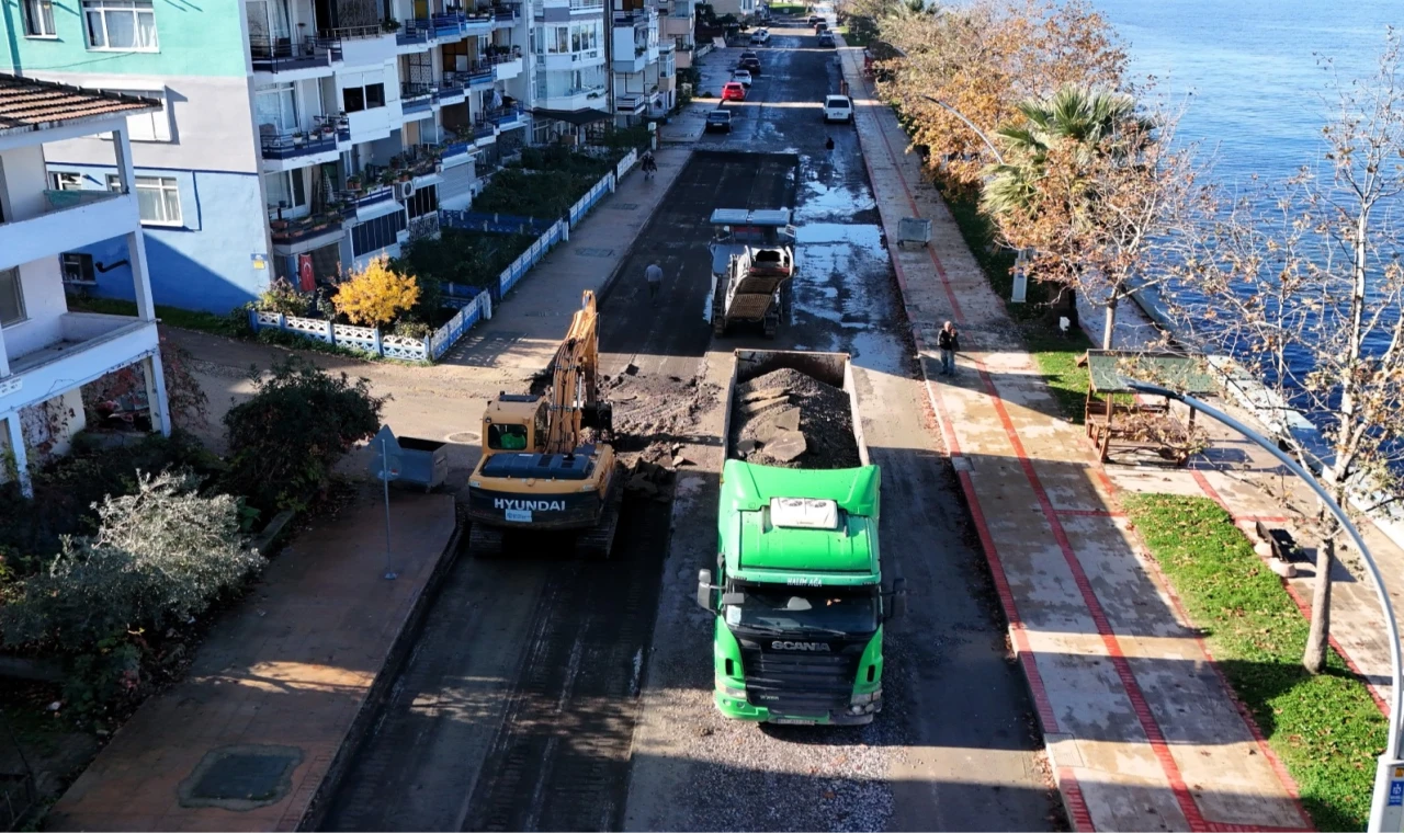 Kocaeli Gölcük Halıdere Sahil Caddesi’ne kapsamlı yenileme