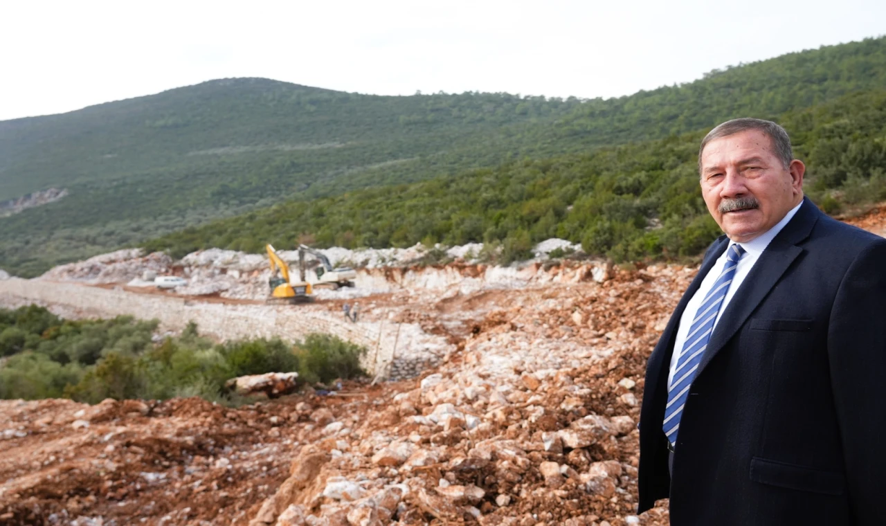 Muğla Milas’ta hastane yolunda çalışmalar hızlandı