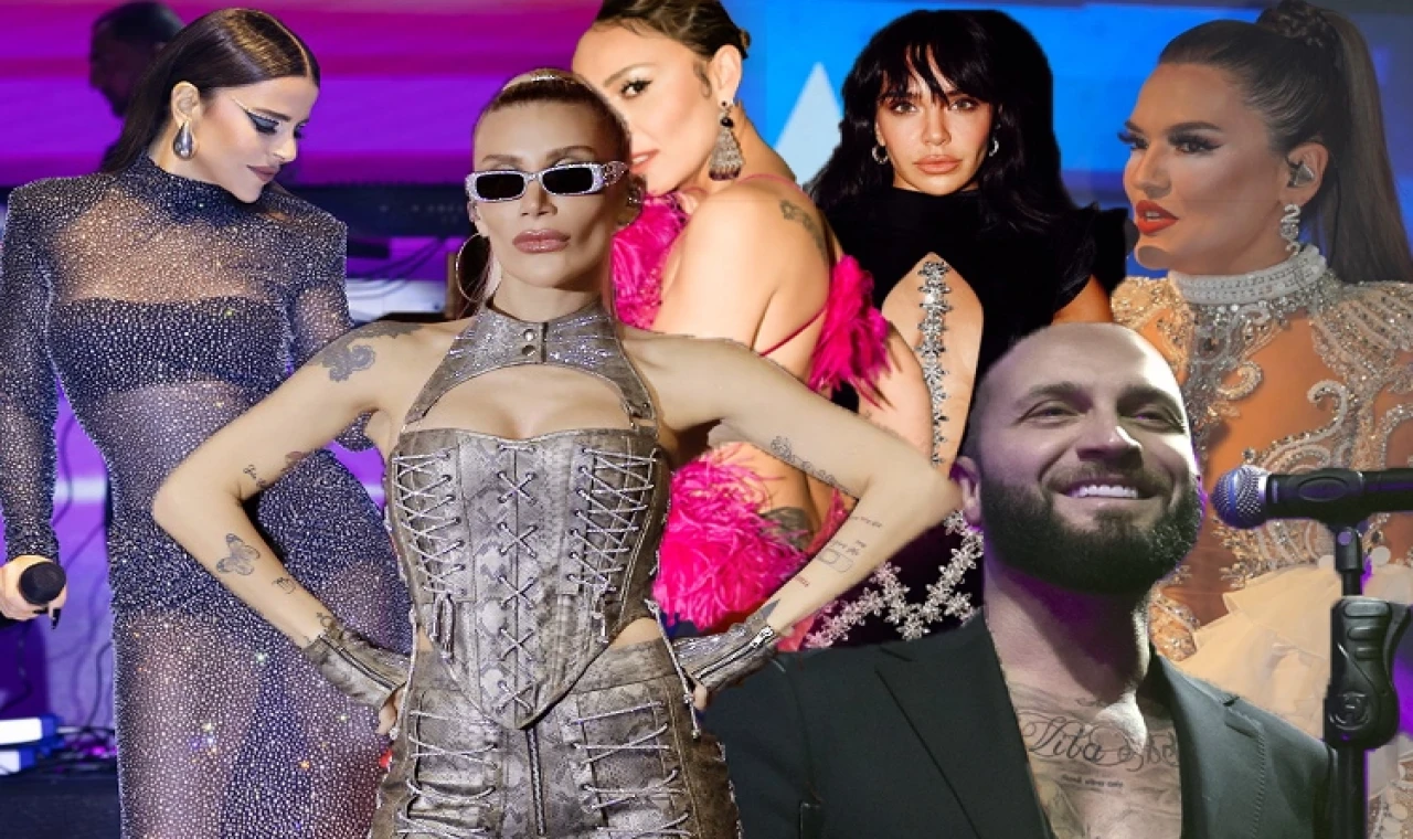 Ünlü isimler yeni yılı sahne ışıkları altında karşıladı