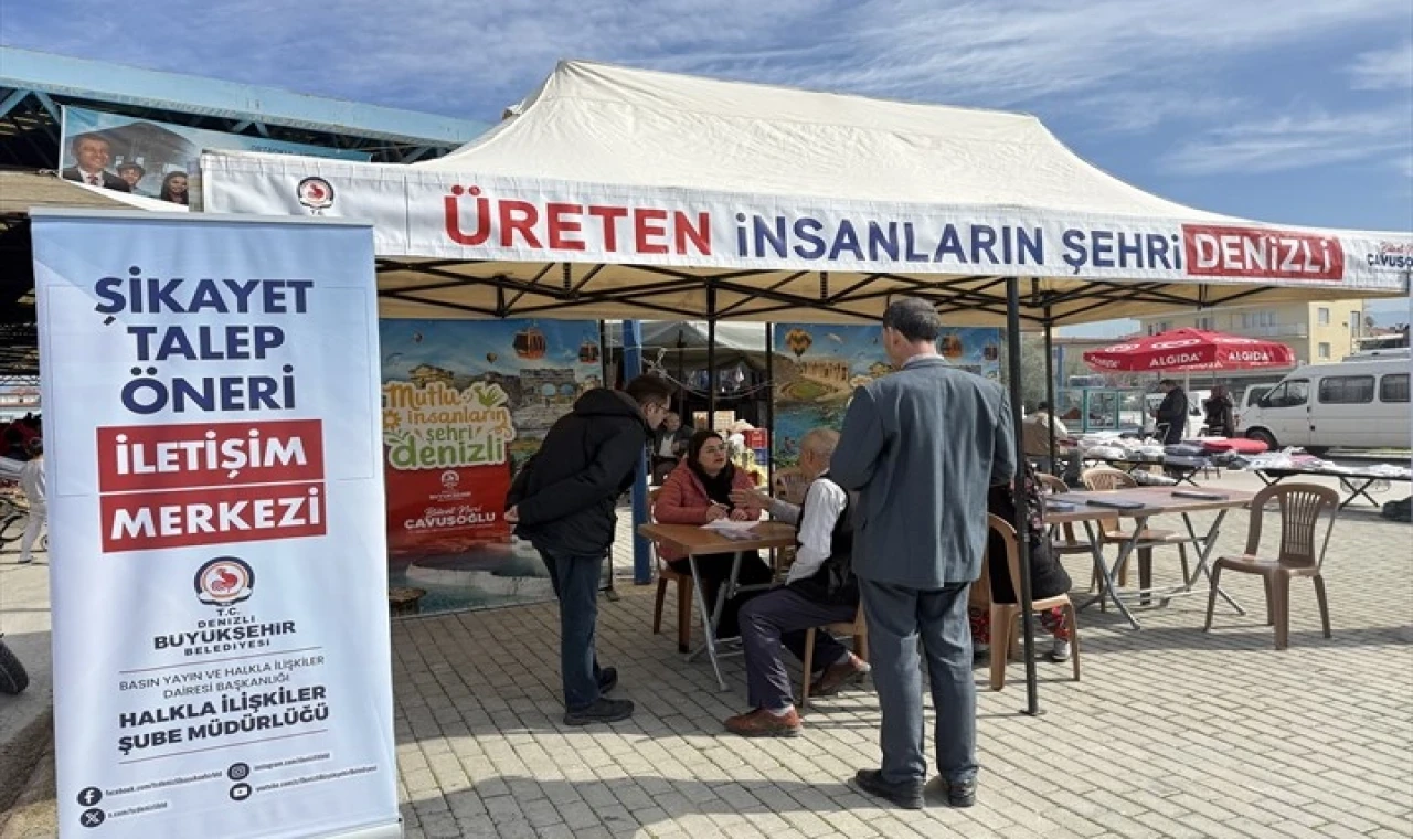 Denizli Büyükşehir pazaryerlerinde halkın nabzını tutuyor