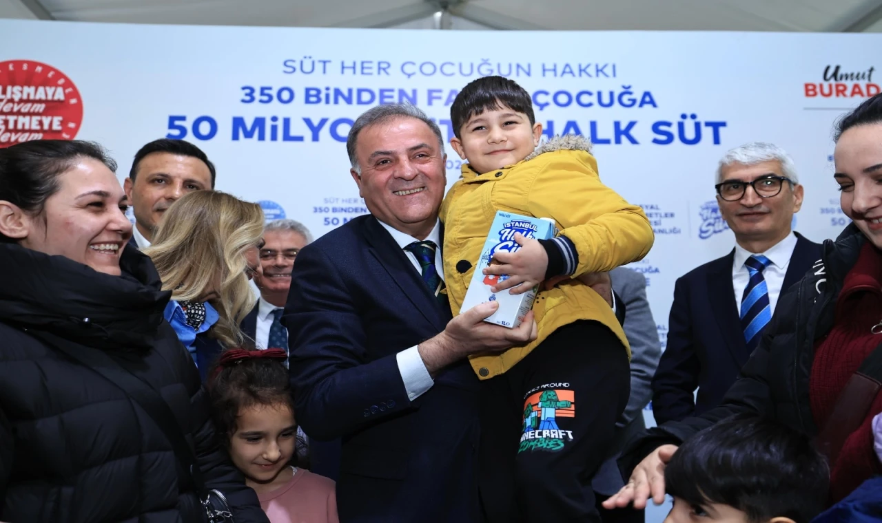 İstanbul’un çocuklarına 50 milyon litre süt ulaştırıldı