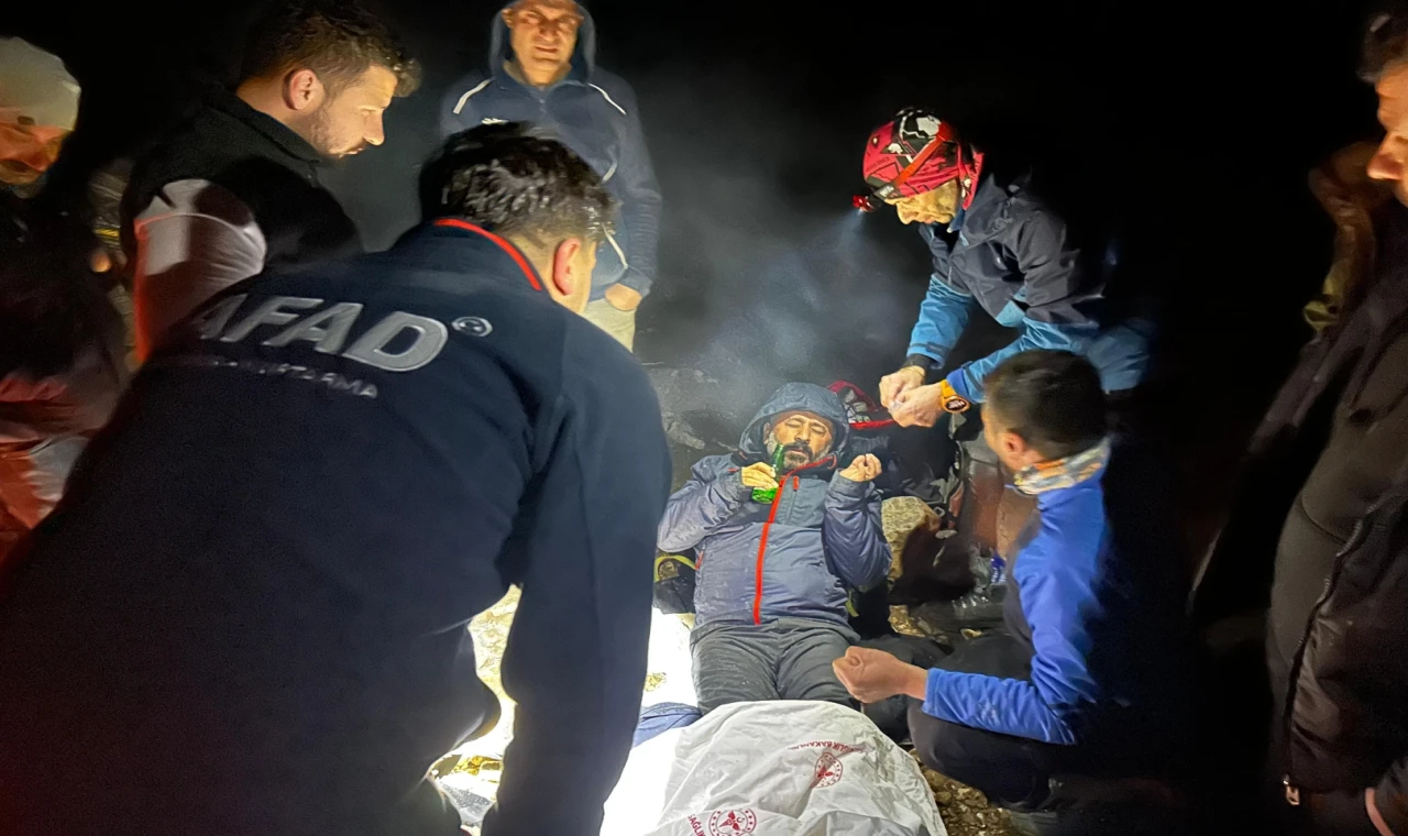 Kahramanmaraş’ta mahsur kalan 8 dağcı kurtarıldı