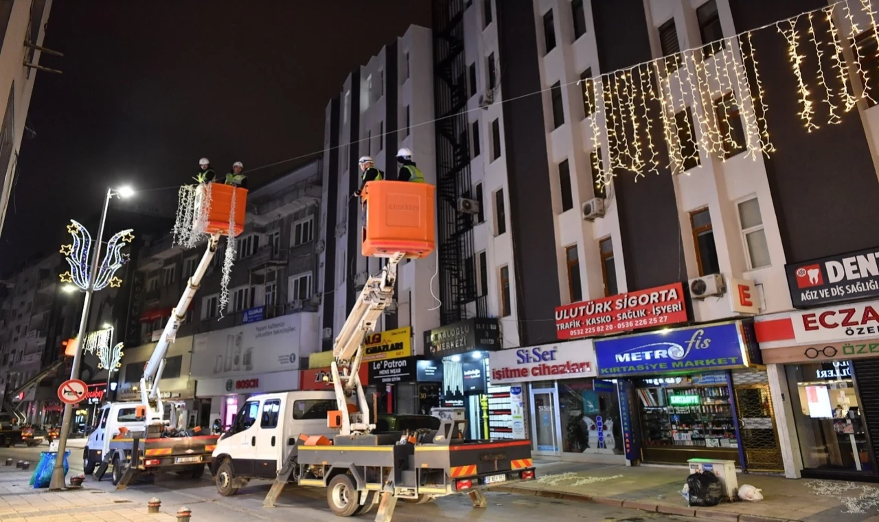 Kayseri sokaklarına LED’li düzenleme