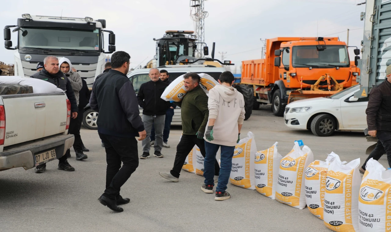 Konya’da yüzde 50 hibeli aspir tohumları dağıtılıyor