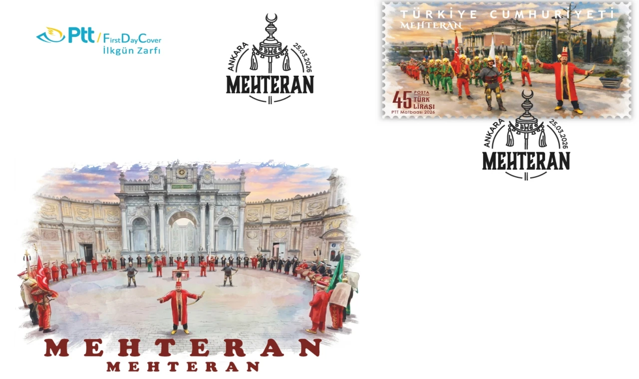 PTT’den ’mehteran’ temalı ilkgün zarfı