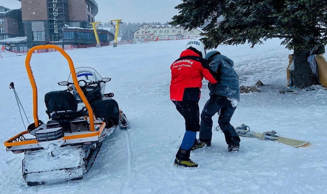 Uludağ’da JAK 9 günlük tatilde 141 olaya müdahale etti
