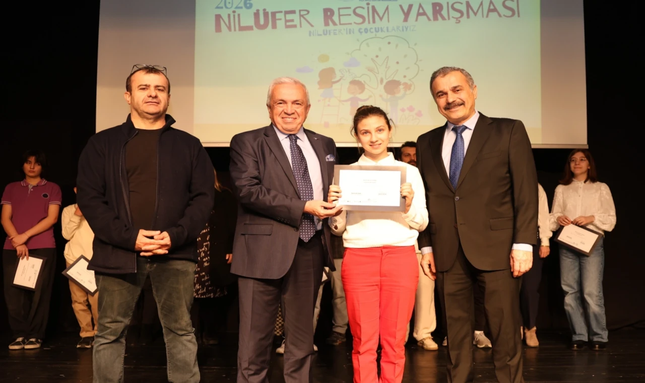 Bursa Nilüfer’in hikayesi çocukların fırçasında hayat buldu