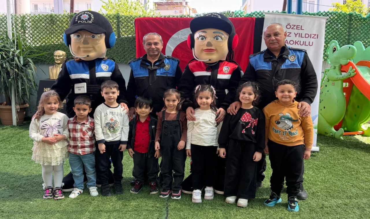 Osmaniye’de miniklere ’Poli’ ile güvenlik eğitimi