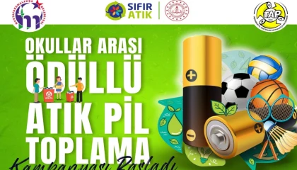 Okullararası ödüllü ’atık pil’ toplama kampanyası başladı