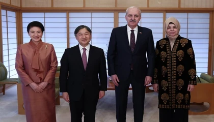 Japonya İmparatoru, TBMM Başkanı Kurtulmuş’u kabul etti