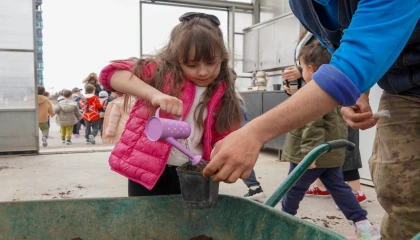 Ankara Keçiören’de minik eller toprakla buluştu