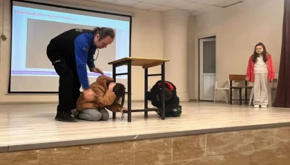 Edirne İpsala’da okullarda deprem tatbikatı