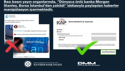 İletişim’den ’Morgan Stanley’ haberlerine açıklama