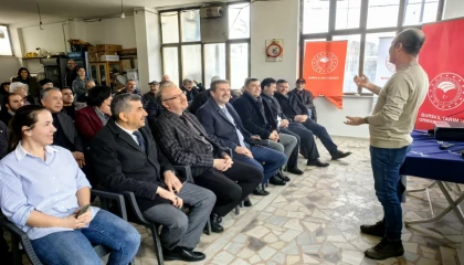 Mudanyalı üreticilere zeytinde doğru teknikler anlatıldı