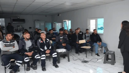 BASKİ personeline “Asbestli Hat Söküm Eğitimi”