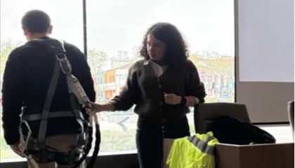 Bursa’da İnegöl Belediyesi personeline yüksekte çalışma eğitimi verildi