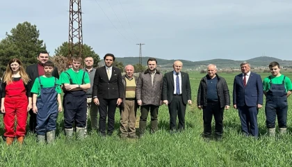 Edirne Keşan’da geleceğin tarımcıları hasada hazırlanıyor