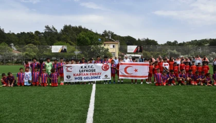 KKTC’li minikler Antalya Kumluca’da dostluk maçında