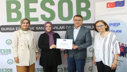 Bursa’da kadın kaynak ustaları iş başında