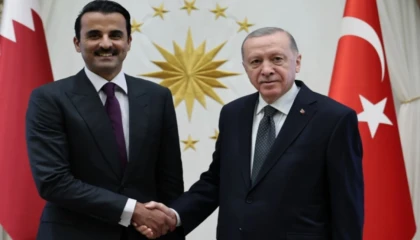 Cumhurbaşkanı Erdoğan, Katar Emiri Al Sani ile görüştü