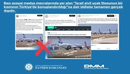 İletişim’den ”İsrail Uçakları Türkiye’de” iddialarına yalanlama!