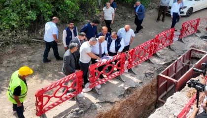 Malatya’da altyapı çalışmalarına yerinde inceleme