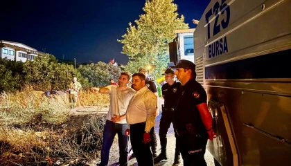 Mudanya Yolu’ndaki yangın kontrol altına alındı! 4 dönüm alan zarar gördü!