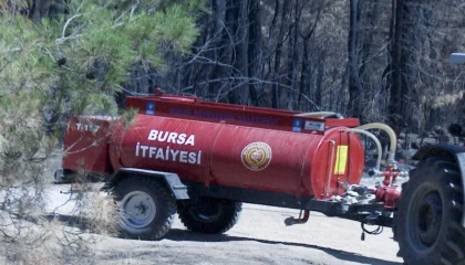 Bursa Büyükşehir’in tankerleri orman yangınlarına müdahalede kilit rol oynuyor