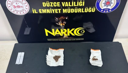 Düzce’de uyuşturucu operasyonu: 2 tutuklama