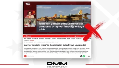 İzmir Belediyesi’nin yangın uçağı talebi iddiası asılsız!