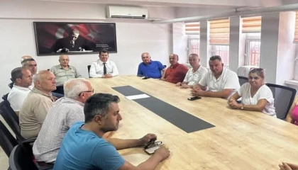 Keşan muhtarlarından İlçe Milli Eğitim Müdürü Kemik’e ziyaret