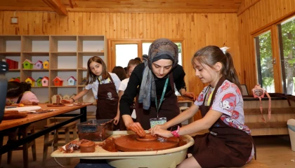 Konya Karatay’da öğrenciler ’Tabiat’ın içinde öğreniyor