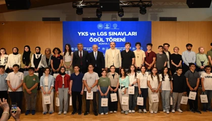 Konya’da gurur günü: YKS ve LGS şampiyonları ödüllendirildi