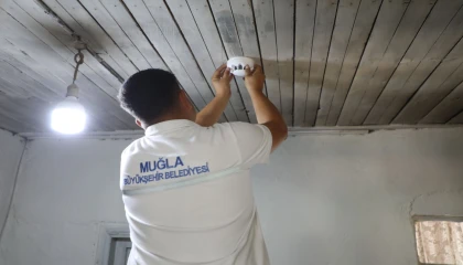 Muğla kırsalında duman dedektörleri yaygınlaşıyor