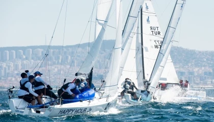 13. TAYK??Eker Olympos Regatta’da J70 fırtınası