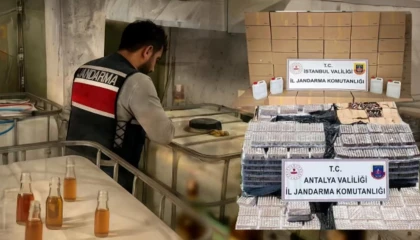 81 ilde sahte alkol operasyonu... 62 bin litre alkol ele geçirildi
