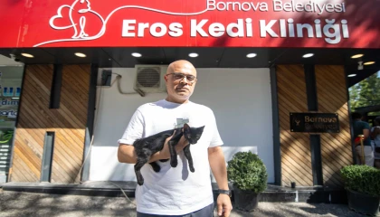 İzmir Bornova’da ’Eros Kedi Kliniği’ açıldı