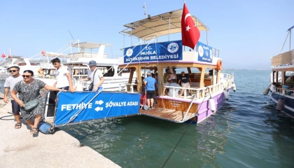 Muğla’da Fethiye??Şövalye Adası arasında deniz seferleri başladı