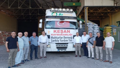 Yangın mağduru çiftçilere yem desteği