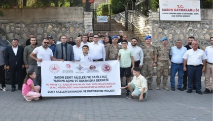 Batman Sason’da şehit ailelerine moral desteği