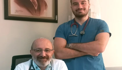 Bursa Mudanya’da baba-oğul aynı hastanede