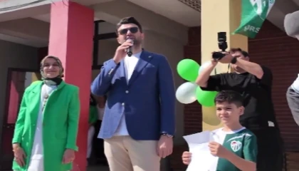 Bursaspor Başkanı Enes Çelik genç liderin vaadini gerçekleştirdi