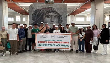 Gaziantep’in başarılı öğrencileri Özbekistan yolcusu