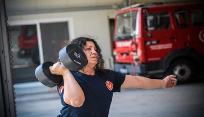 İtfaiye personeli Bahar şimdi Avrupa’da yarışacak